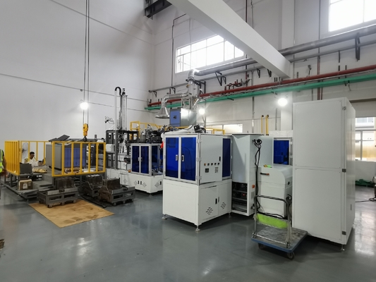 Máquina de fundição automática de lingotes de ouro com robô